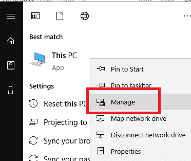 manage this pc