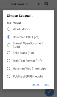 simpan PDF di Google Dokumen