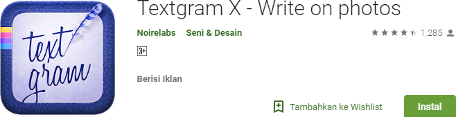 Textgram X - Write on photos