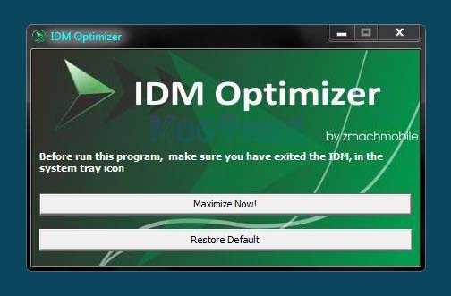 cara menggunakan IDM Optimizer
