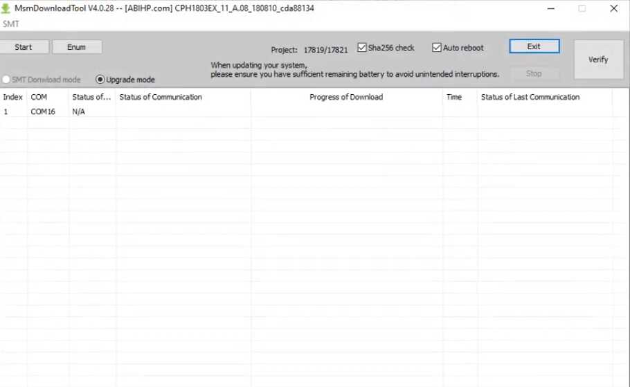 Cara Flash Oppo A3S Via Qfil, MSM Download dan SD Card