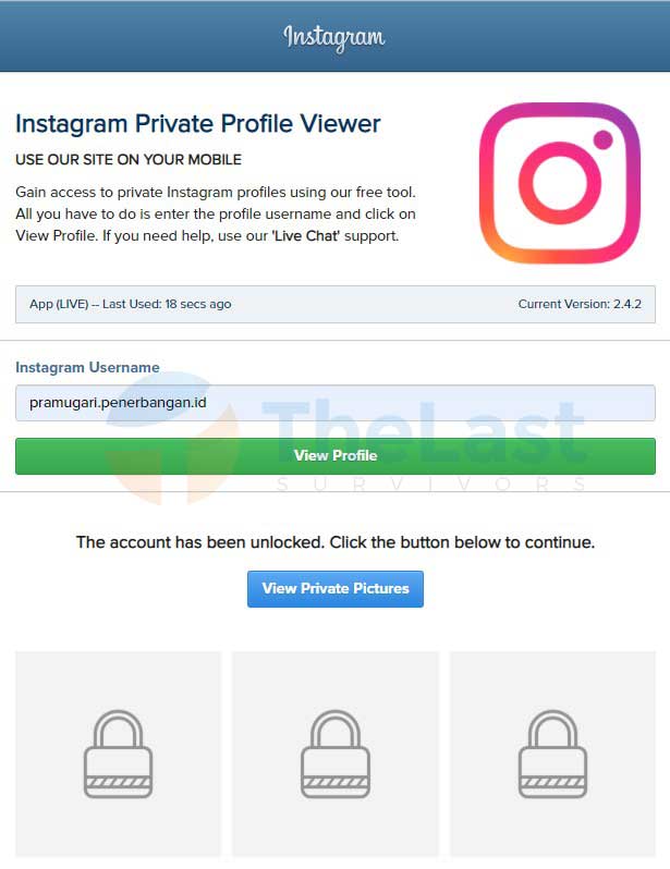 Situs Penglihat Akun Private Instagram