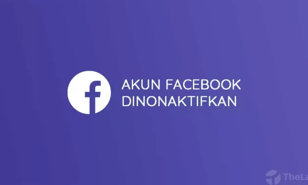Akun FB Dinonaktifkan