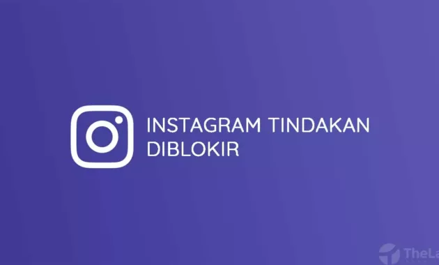 Tindakan Diblokir Instagram