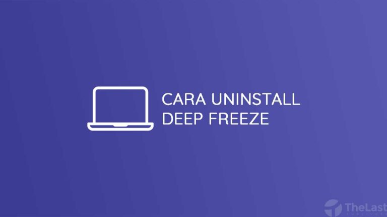 [Permanen] 5 Cara Uninstall Deep Freeze Secara Paksa