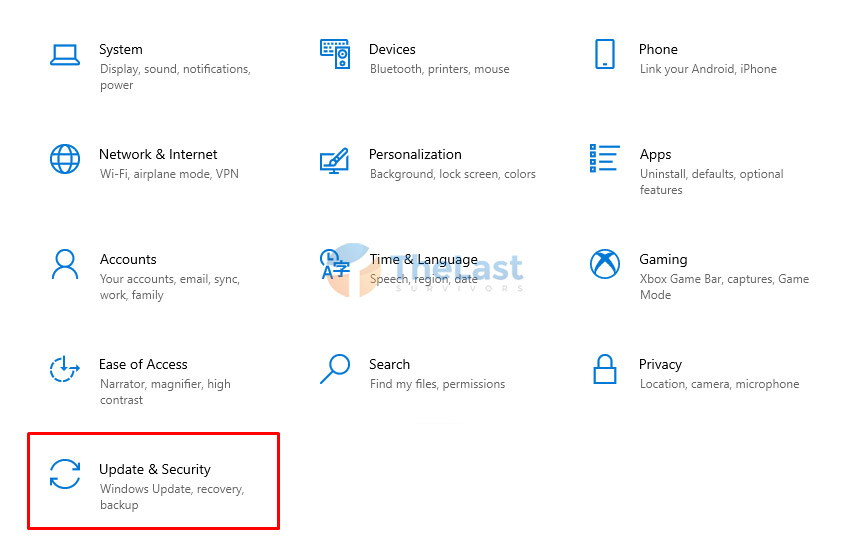 Buka Pengaturan Update Windows 10