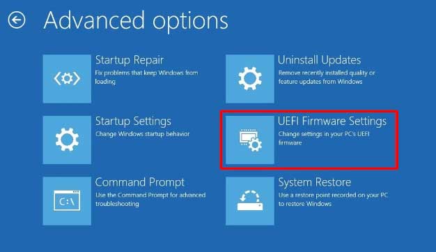 Uefi Firmware Settings