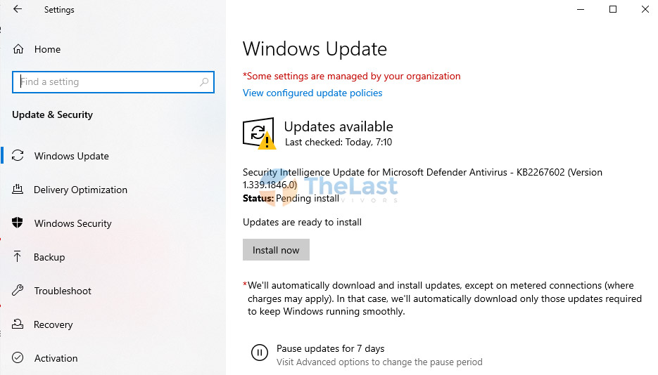 Update Versi Windows 10