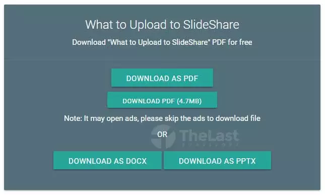 Download File SlideShare PPT DOC atau PDF