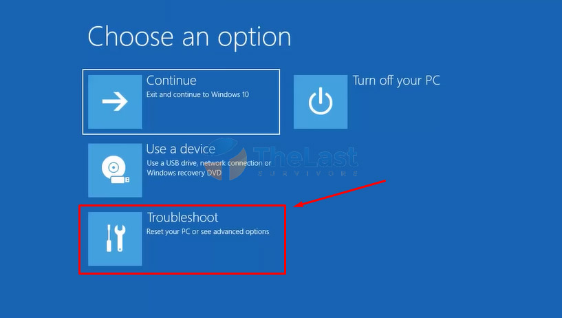 Pilih Menu Troubleshoot Windows 10