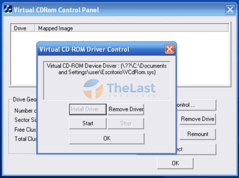 Virtual Cdrom Control Panel
