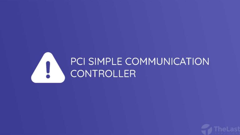 3 Cara Mengatasi Error PCI Simple Communications Controller