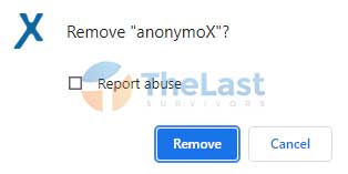 Remove Ekstensi Anonymox