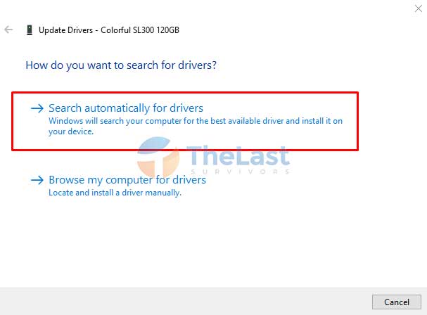 Search Automatically For Drivers Hdd