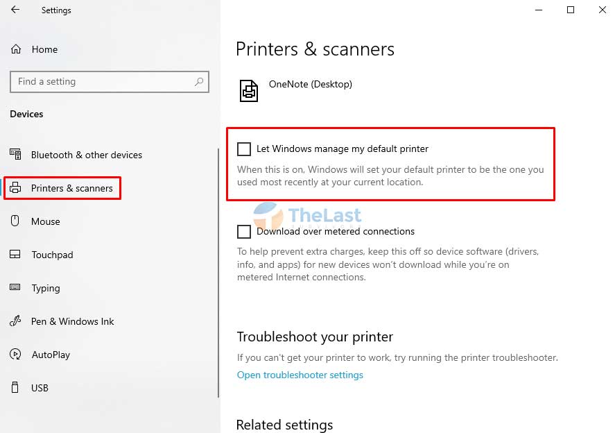 Klik Windows Manage My Default Printer