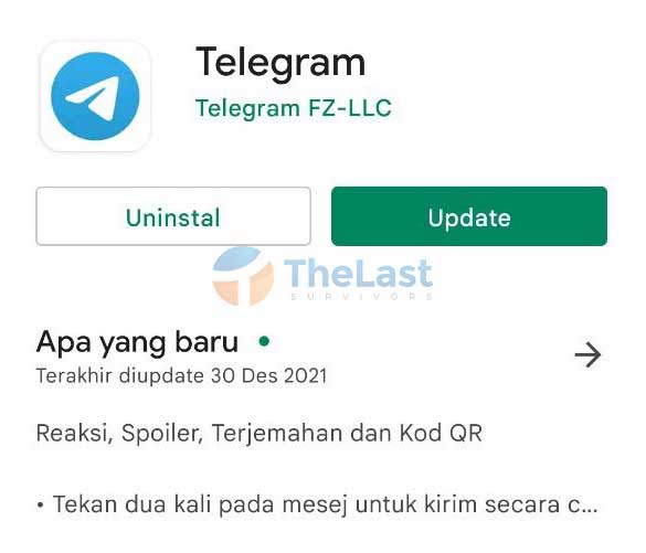 Update Aplikasi Telegram