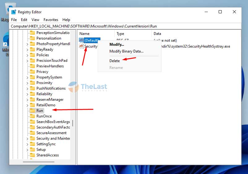 Disable Startup Windows 11 melalui Registry Editor
