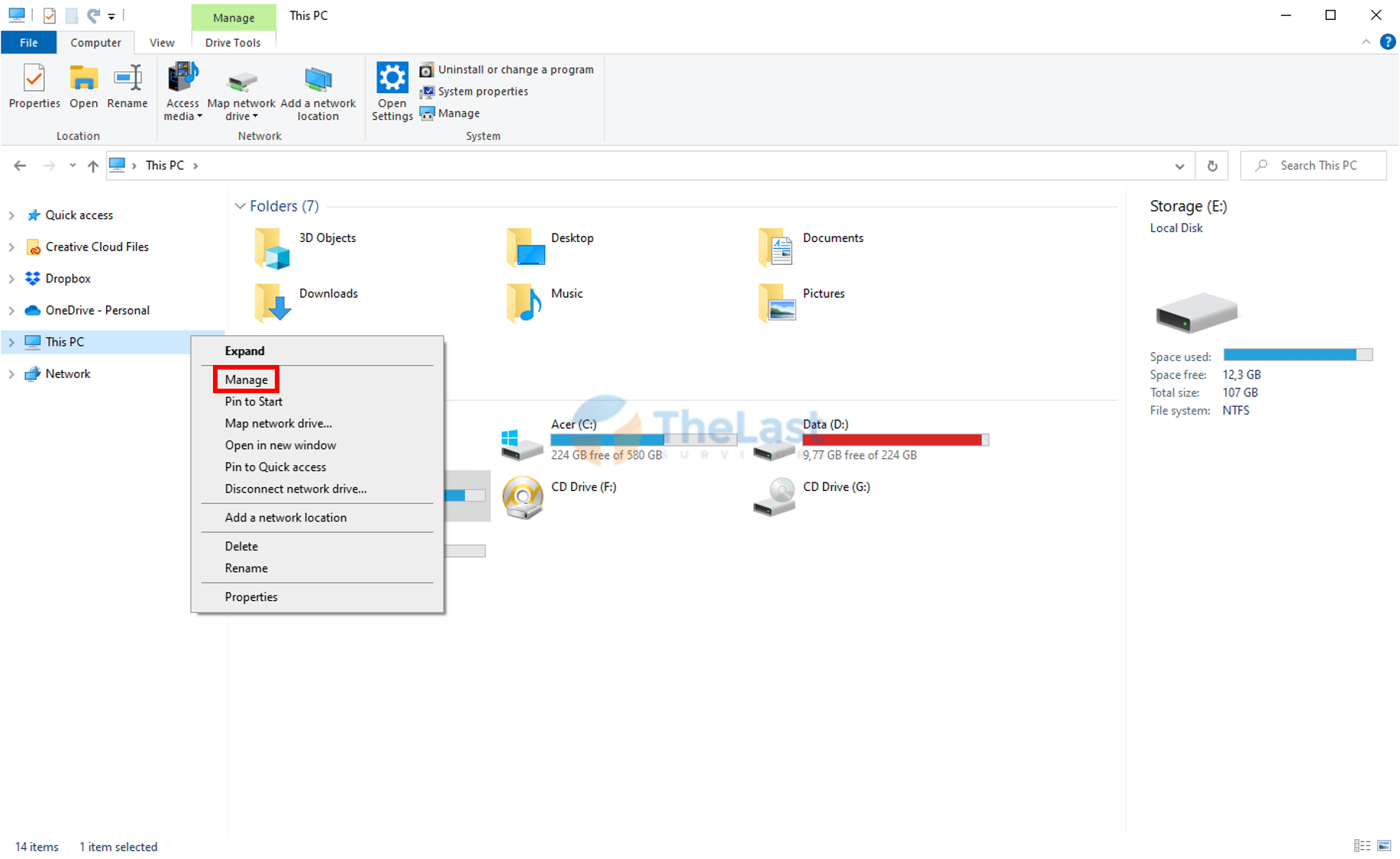 Buka Manage File Explorer