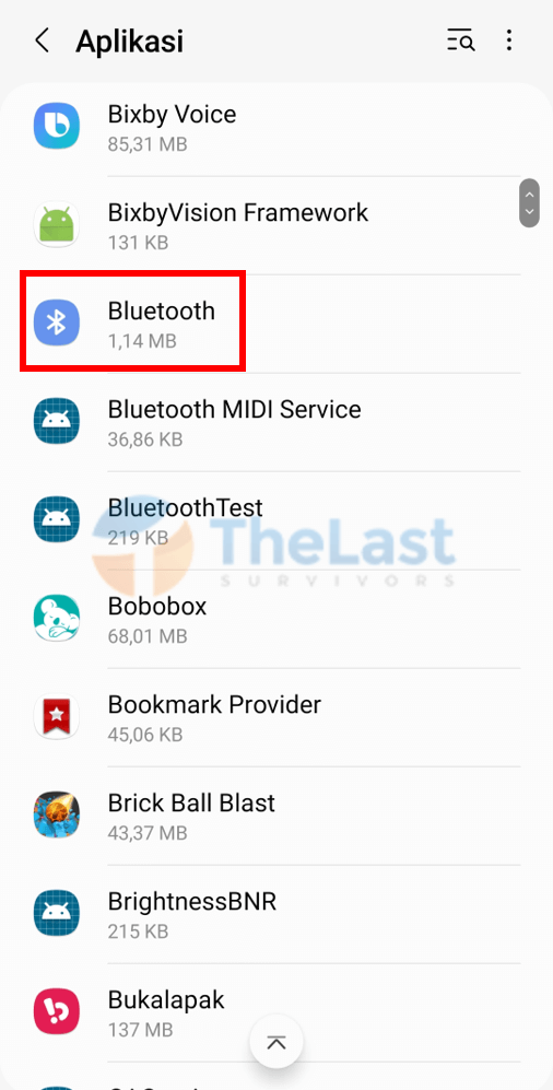 Cari Aplikasi Bluetooth