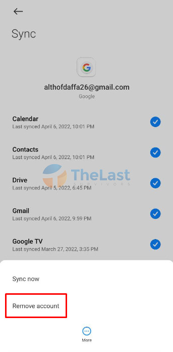 Logout Akun Google Android