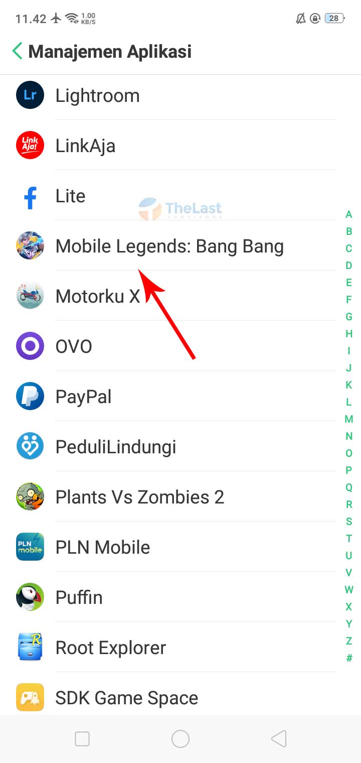 Pilih Aplikasi Mobile Legends