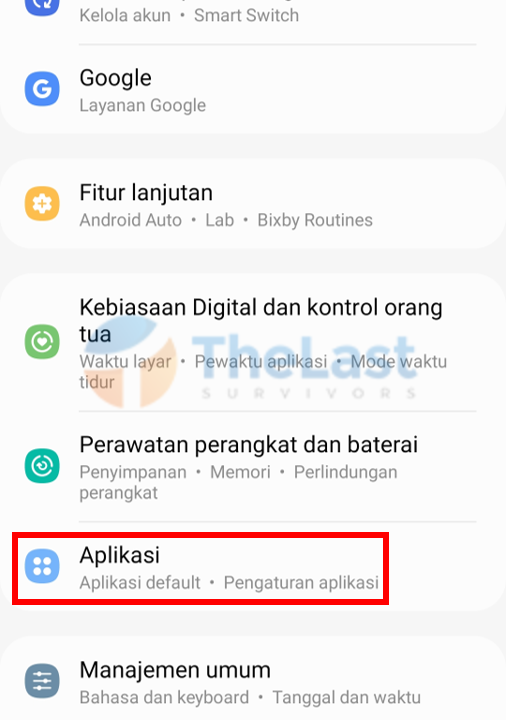 Pilih Menu Aplikasi - Solusi Tidak Dapat Memuat Ulang Kabar Berita