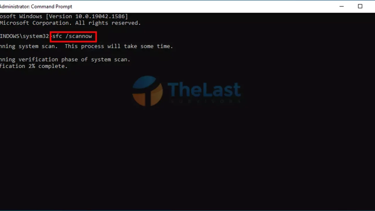 Masukkan Perintah Sfc Scannow