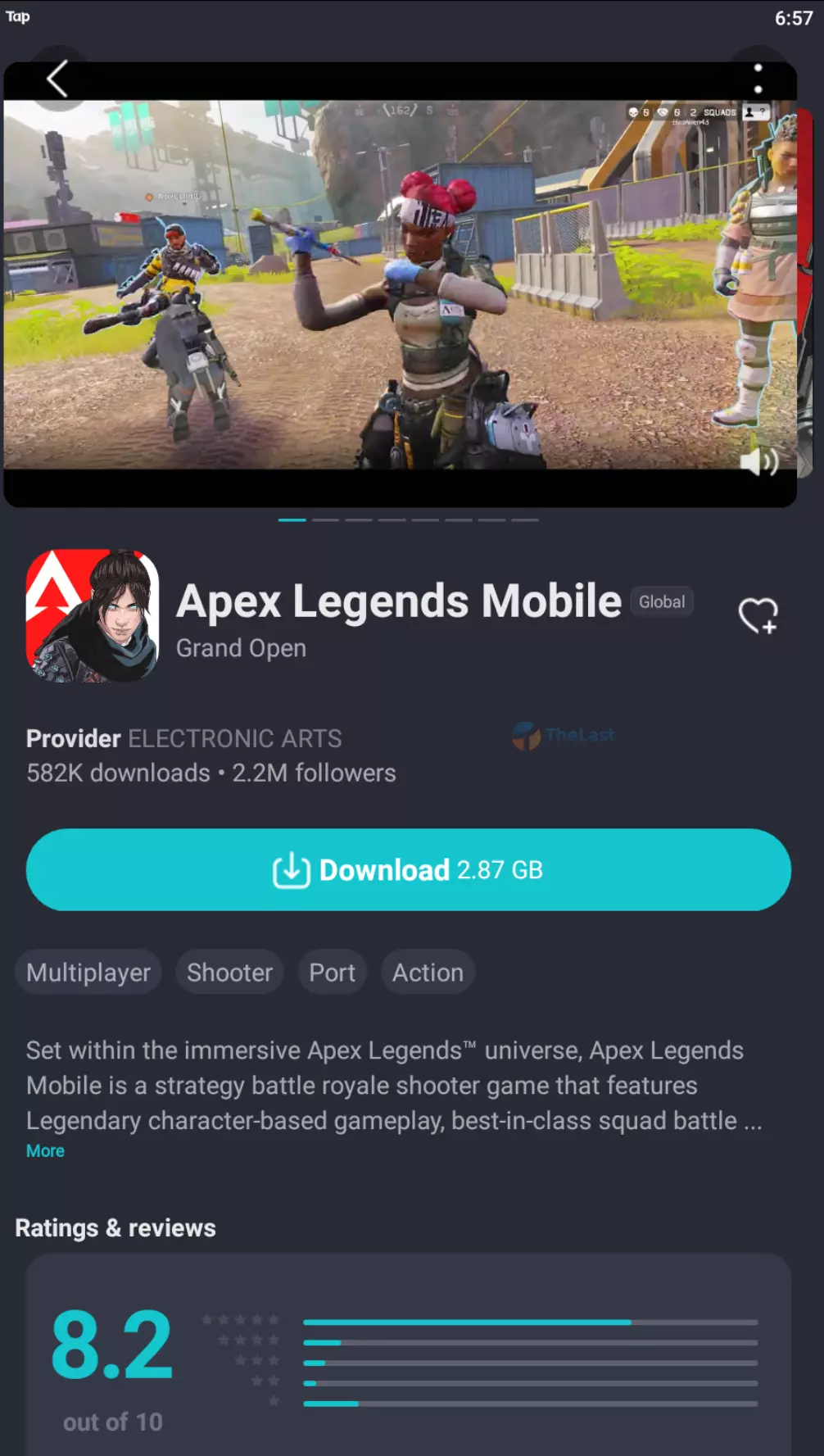 Download Apex Legends Mobile dari TapTap