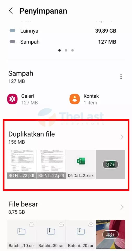 Buka Duplikat File di Samsung