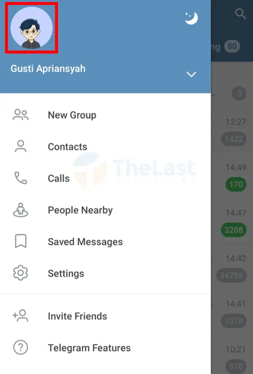 Buka Profile Telegram