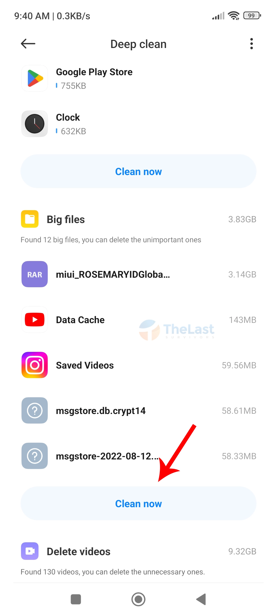 Clean Now Big Files Xiaomi