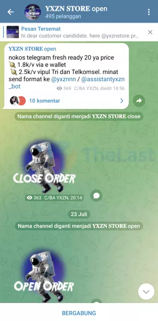 Gabung Channel Nokos Telegram