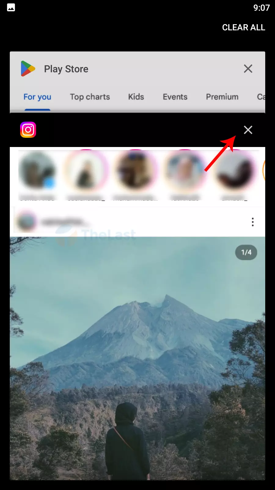 Muat Ulang Instagram dari Recent Apps