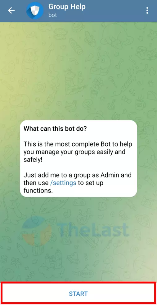 Buka Menu Start Bot Telegram