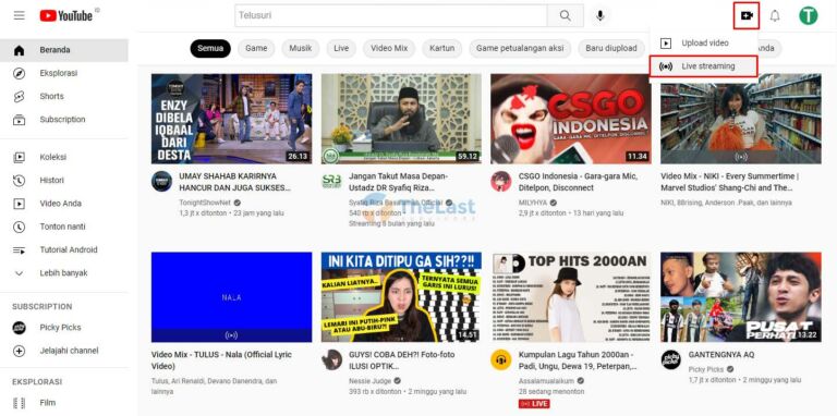 Cara Mudah Menggunakan OBS Untuk Live Streaming YouTube