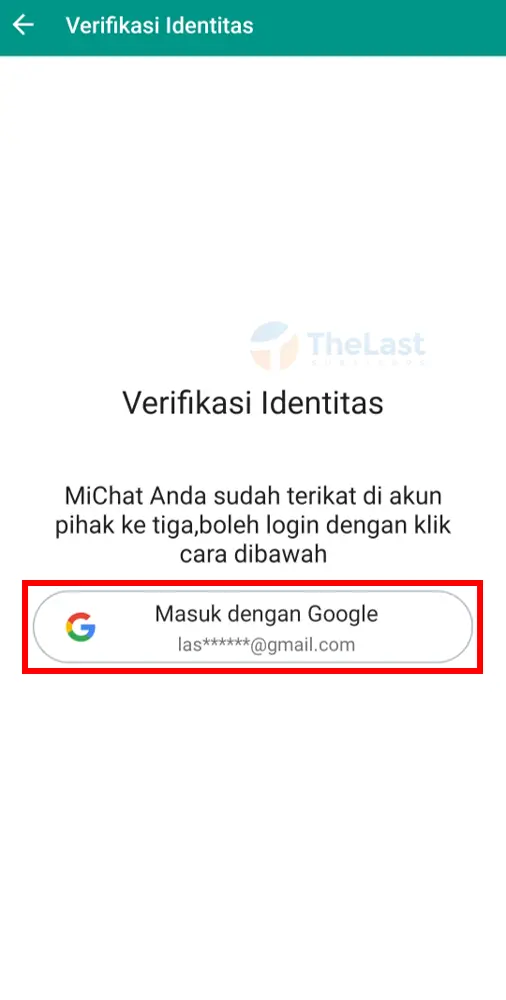 Verifikasi Identitas Akun MiChat