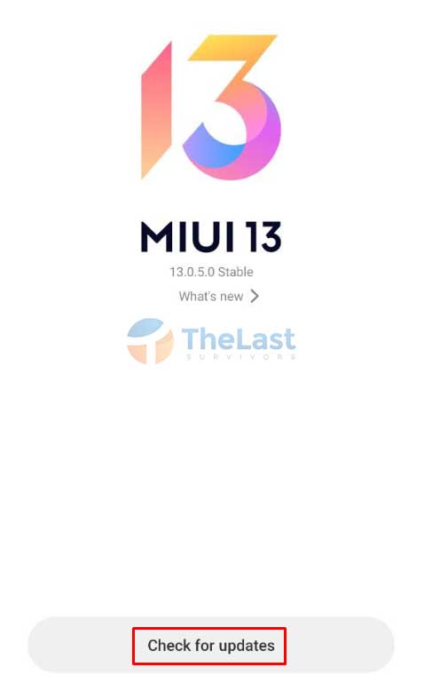 Check For Updates Miui