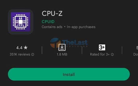 instal the new CPU-Z 2.06.1