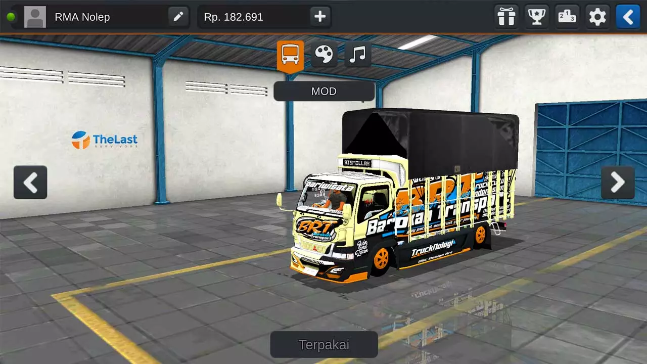 Livery Barokah Transport Kotak WA