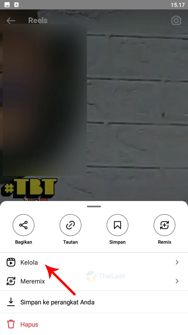 Opsi Kelola Video Reels Instagram