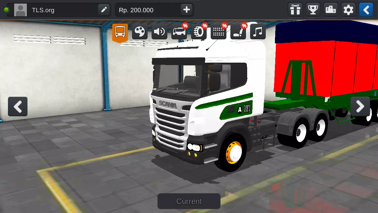 Truck Scania Kontena Tipper Penang Style