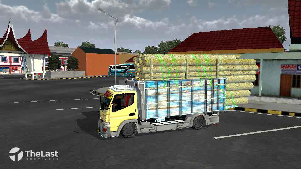 Truck Canter Anti Gosip Muatan Kayu Overload