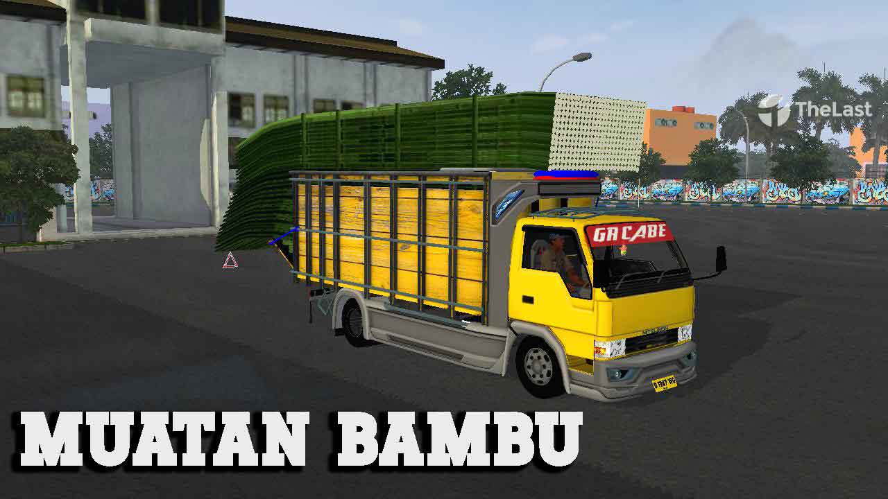 Download Mod BUSSID Truck muatan Bambu
