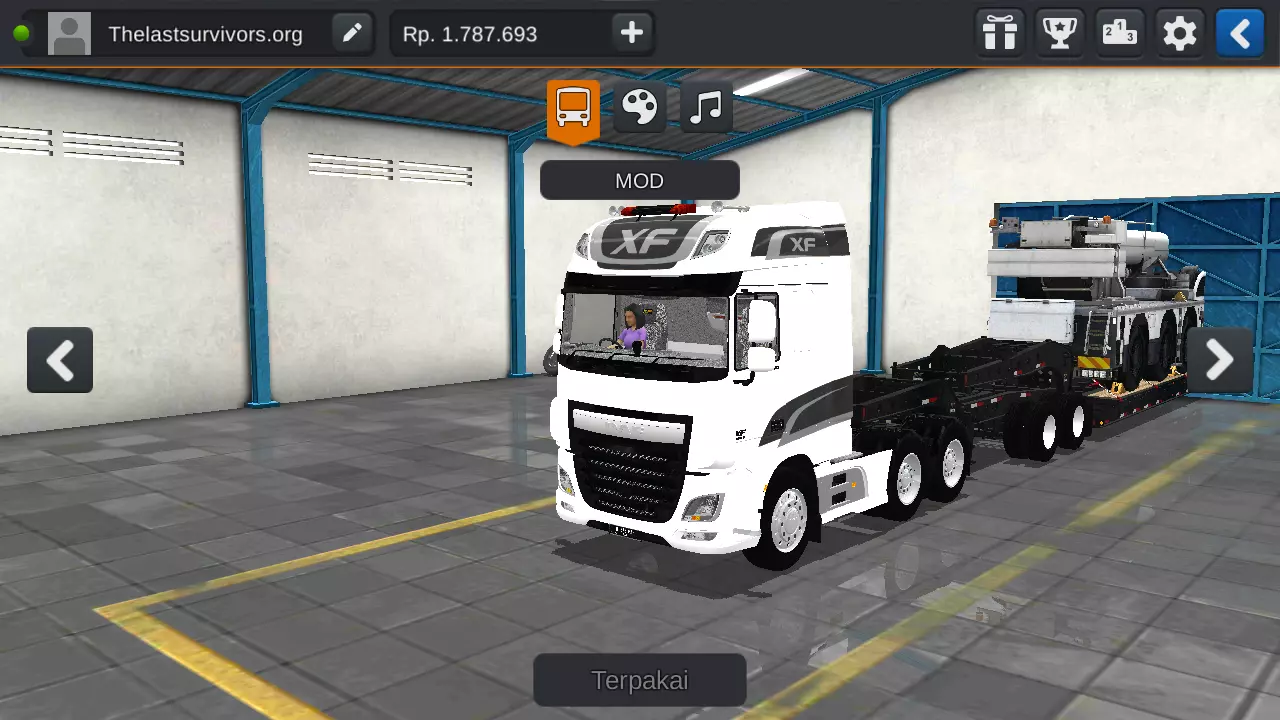 Truck Daf Xf Muatan Crane