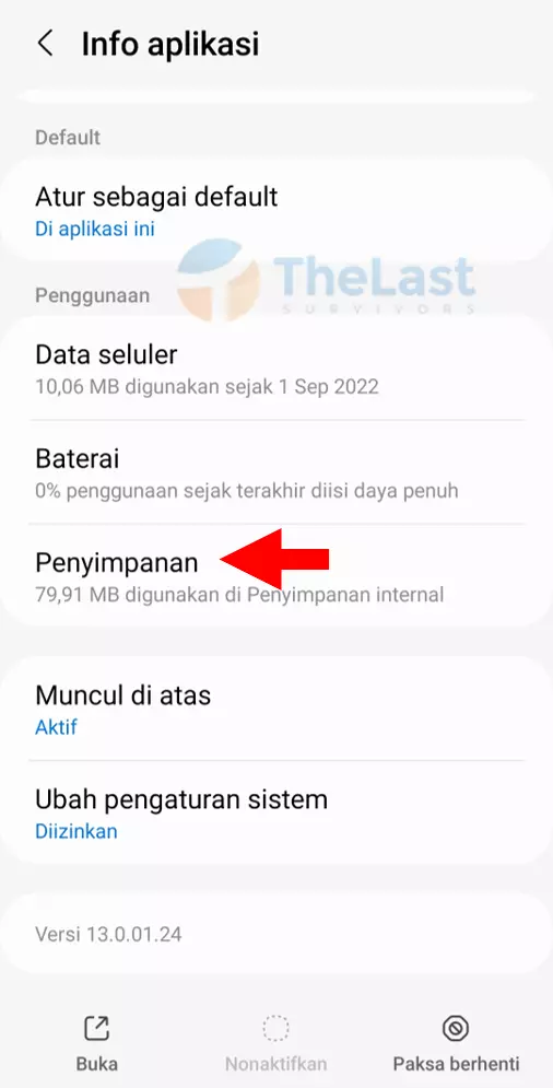 Pilih Menu Penyimpanan Di Aplikasi Kamera