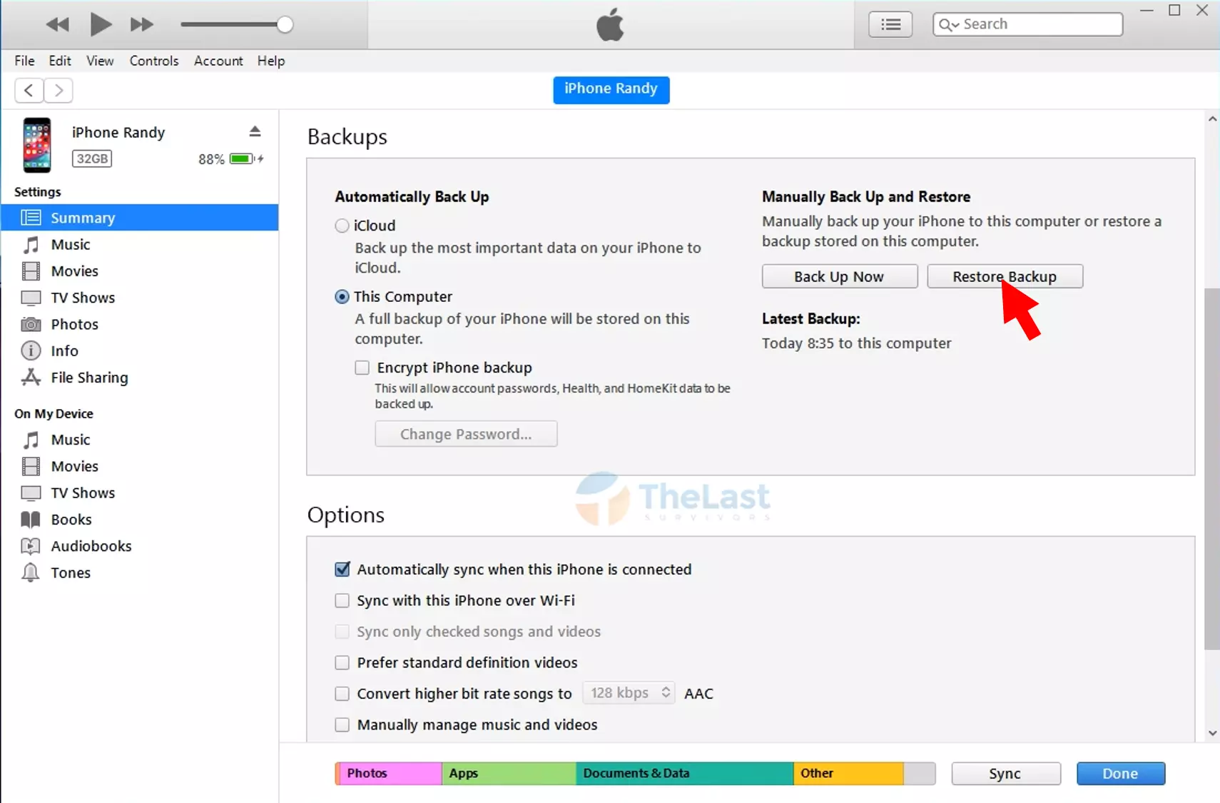 Restore Backup Di Itunes