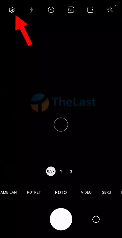 Tekan Ikon Setting Di Kamera
