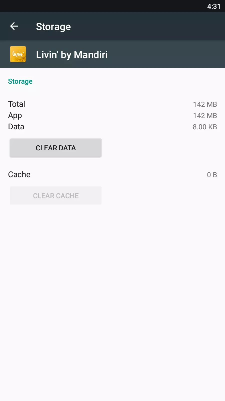 Clear Data Dan Cache Livin By Mandiri