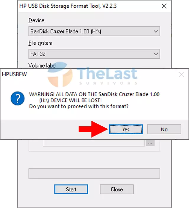 Konfirmasi Format Flashdisk Di Hpusbfw