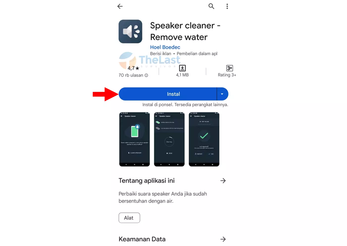 Instal Speaker Cleaner Di Samsung